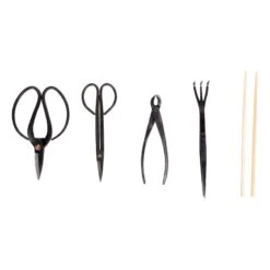 Werkzeugset Für Die Bonsaipflege, 5-teilig, Mit Aufbewahrungstasche -Gartenbedarf Verkäufe 2024 0220401215 Werkzeugetui Scheren Kralle Zange Pinzette Staebchen 2