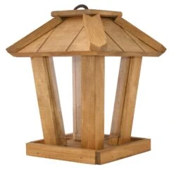 Vogelhaus Kiefernholz Oak Konisch Mit Kieferdach 19 X 19 X 28 Cm