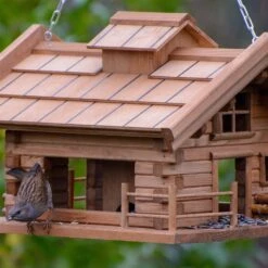 Vogelfutterhaus 'Almhütte 2.0', Braun, Holz -Gartenbedarf Verkäufe 2024 0910101449 Vogelfutterhaus Almhuette 4 96586