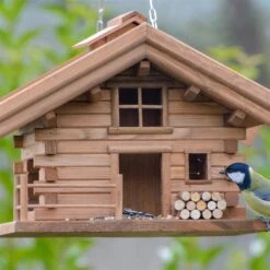 Vogelfutterhaus 'Almhütte 2.0', Braun, Holz -Gartenbedarf Verkäufe 2024 0910101449 Vogelfutterhaus Almhuette 5 96585