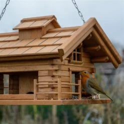 Vogelfutterhaus 'Almhütte 2.0', Braun, Holz -Gartenbedarf Verkäufe 2024 0910101449 Vogelfutterhaus Almhuette 6 96590
