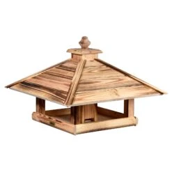 Kiefer-Vogelhaus 'Heat', Geflammt, 49 X 49 X 39 Cm -Gartenbedarf Verkäufe 2024 0910101501 Vogelfutterhaus Heat 4 118879