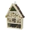 Insektenhotel Klein Mit Weidendach -Gartenbedarf Verkäufe 2024 0910160091 Insektenhotel klein mit Weidendach 30x9x38cm Kiefer und Birke 4523