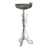 Vogeltränke, Schale Auf Fuß, Eisen, 30 X 33 X 75 Cm, Graubraun -Gartenbedarf Verkäufe 2024 0910170021 Vogetraenke Schale auf Fuss 30x33xH75cm grau braun 75553