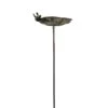 Vogeltränke Am Stab, Bronzeoptik, 25 X 24 X 8 Cm