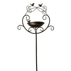 Vogeltränke Am Stab, Braun, Höhe Ca. 157 Cm