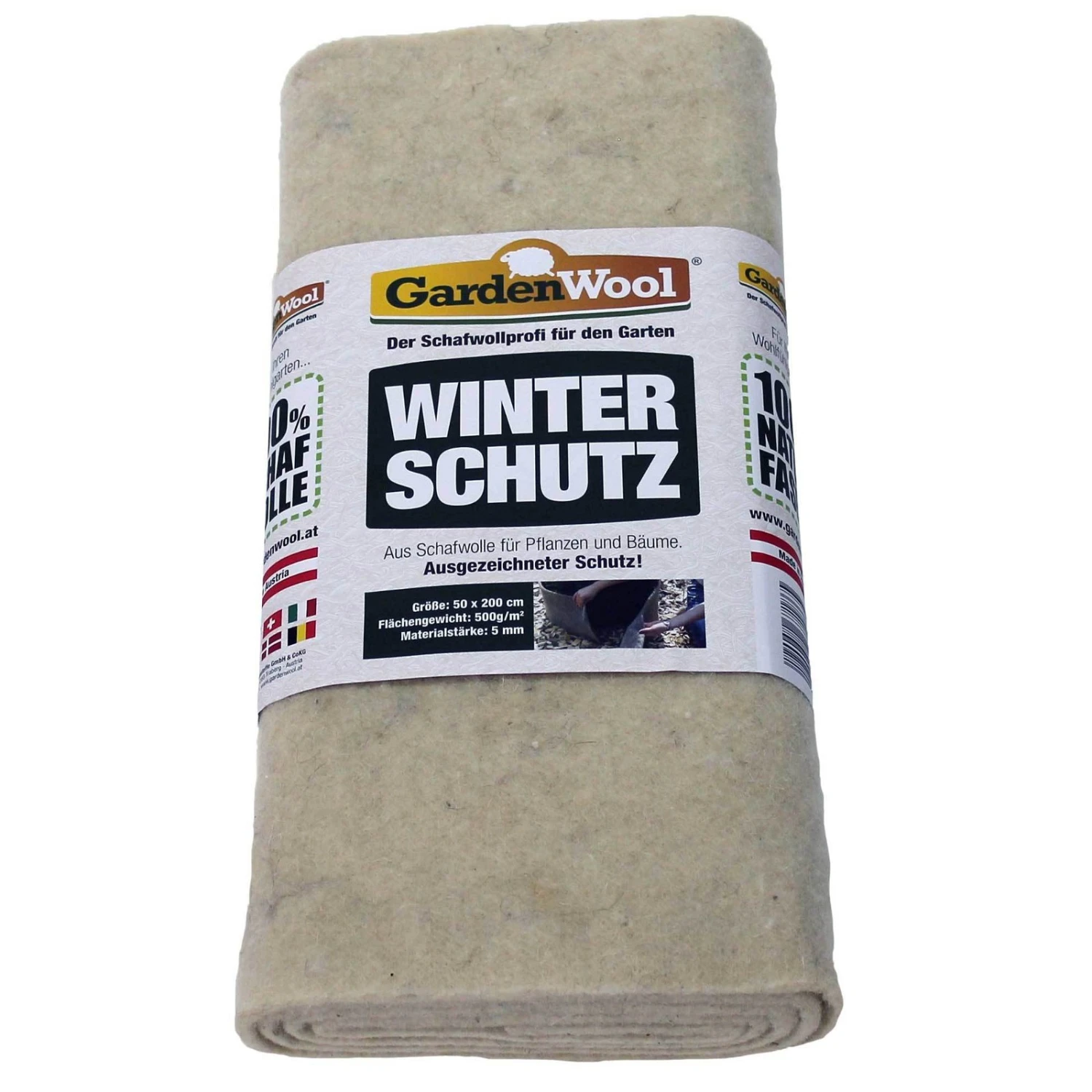 Winterschutzmatte Naturweiss, Faserlänge: Ø45 Mm, 100 % Schafwolle 5 Winterschutzmatte Naturweiss, Faserlänge: Ø45 Mm, 100 % Schafwolle – Bild 3