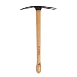 Kölle Gartenhacke, 2 Arbeitsseiten, Handgeschmiedet, Kohlenstoffstahl, Stiel 50 Cm, Buche