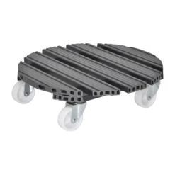 Wagner Multi Pflanzenroller Aus WPC, Anthrazit, Ø Ca. 38,5 Cm