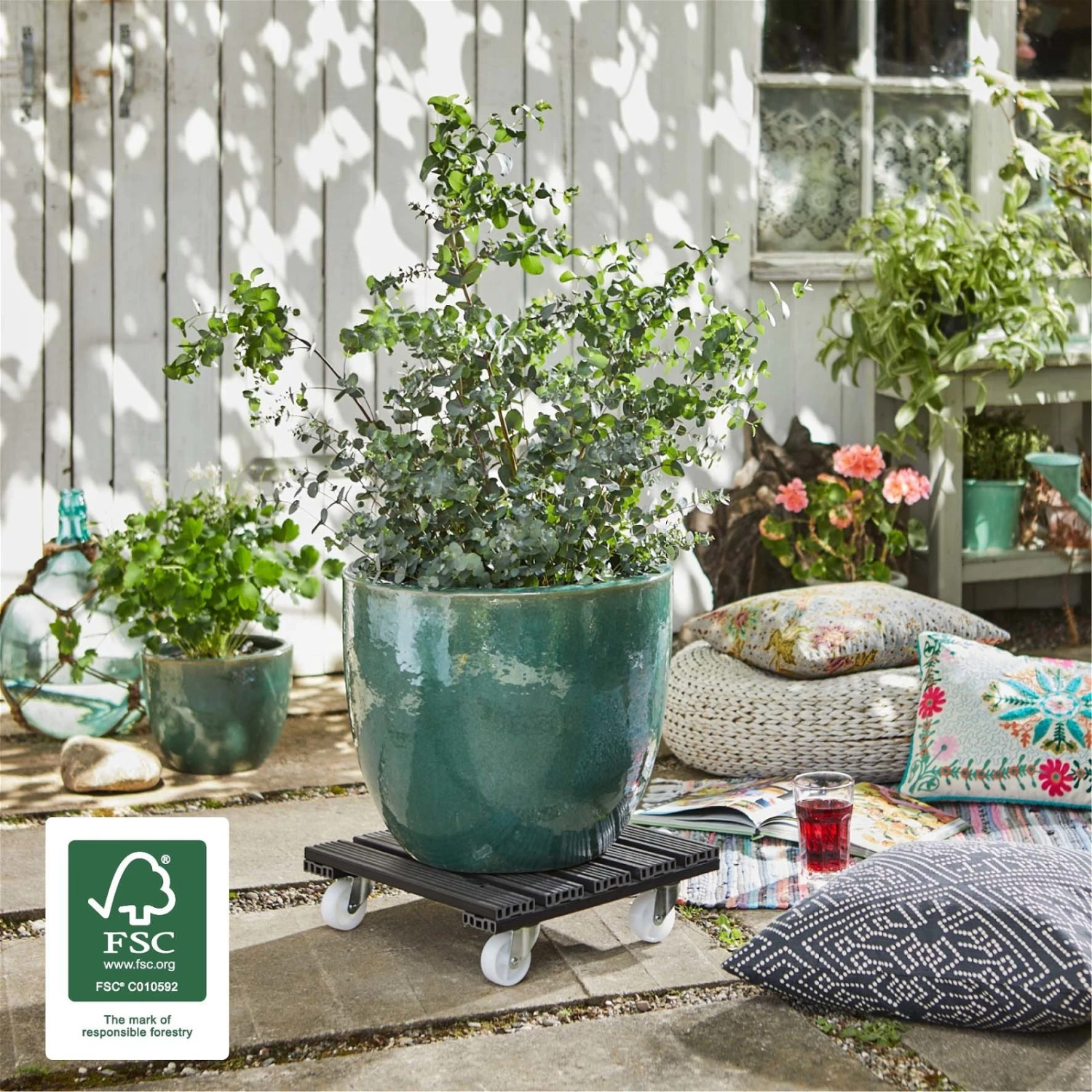 Multi Roller WPC, 120 Kg Tragkraft, Ca. 39 X 39 X 11 Cm 4 Multi Roller WPC, 120 Kg Tragkraft, Ca. 39 X 39 X 11 Cm – Bild 2