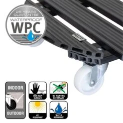 Multi Roller WPC, 120 Kg Tragkraft, Ca. 50 X 50 X 11 Cm -Gartenbedarf Verkäufe 2024 0920600471 multi roller wpc anthrazit 5 116663