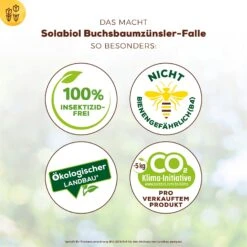 Solabiol Buchsbaumzünsler-Falle, Ausreichend Für Bis Zu 180 M² -Gartenbedarf Verkäufe 2024 0950200723 Buchsbaumzuensler Falle fuer bis zu 180qm Flaeche 3 107234