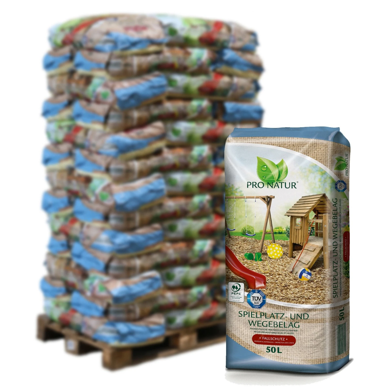 ProNatur Spielplatz- Und Wegebelag, 1950 L Gesamt, 39 Sack á 50 L, Palettenware Ohne Zusätzliche Versandkosten 3 ProNatur Spielplatz- Und Wegebelag, 1950 L Gesamt, 39 Sack á 50 L, Palettenware Ohne Zusätzliche Versandkosten