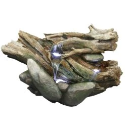 Brunnen Aus Polyresin Mit Pumpe, 3 LED Und 10 M Kabel, Ca. 96x45x58 Cm