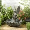 Solar-Springbrunnen „Elfe“ In Bronze Aus Polyresin, Maße 43 X 34 X 34 Cm -Gartenbedarf Verkäufe 2024 0970700185 Springbrunnen Elfe 43x34x34cm 1 61438