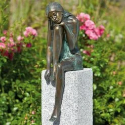 Gartenfigur "Emanuelle" Von Rottenecker, Bronze, Höhe: 40 Cm