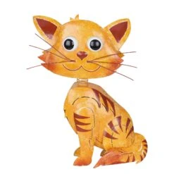 Kölle Gartenfigur Katze Leo, Orange, 41 X 30 X 11 Cm