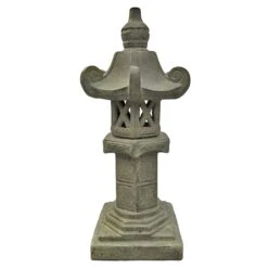 Japanische Steinlaterne, Steinguss, 120 X 40 X 40 Cm