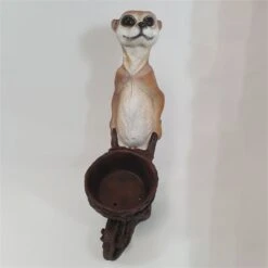 Erdmännchen Mit Karre, Braun, Höhe Ca. 60 Cm