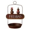Eisen-Vogelbad 'Freibad', Rost, 28 X 21,5 X H 39,5 Cm -Gartenbedarf Verkäufe 2024 0980306543 Vogelbad Freibad rost Eisen 109986