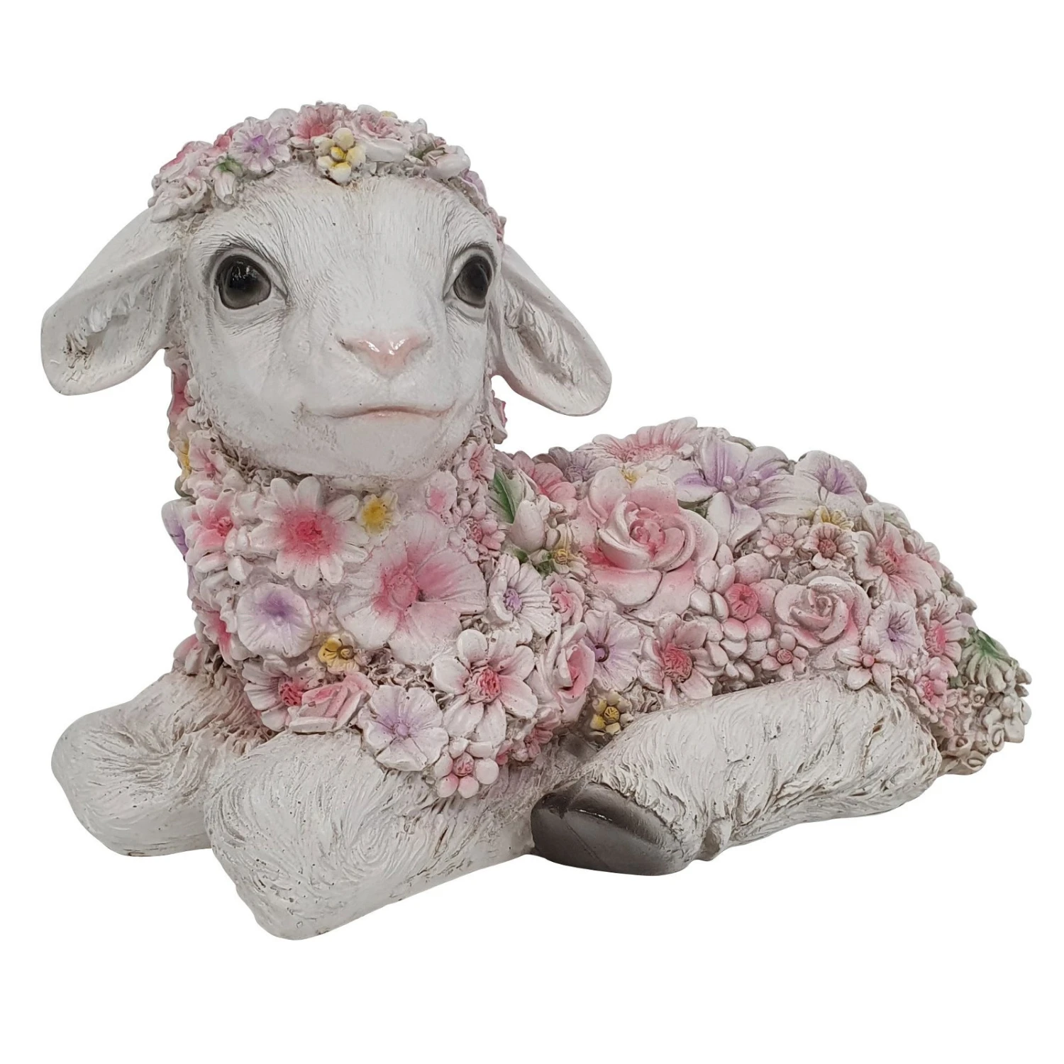 Blumenschaf, Liegend, Klein, 25x12x16 Cm 3 Blumenschaf, Liegend, Klein, 25x12x16 Cm