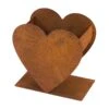 Herz Doppelt Auf Platte, Naturrost, Metall, 15 X 25 X 25 Cm -Gartenbedarf Verkäufe 2024 0980306642 Herz doppelt auf Platte 100631