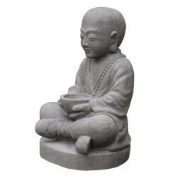 Buddha-Statue, Trockensteinguss, 33 X 30 X 54 Cm -Gartenbedarf Verkäufe 2024 0980306820 buddha statue aus trockensteinguss 3 123365