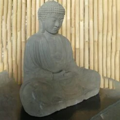Buddha-Statue, Trockensteinguss, 53 X 40 X 65 Cm -Gartenbedarf Verkäufe 2024 0980306821 buddha aus trockensteinguss 3 123370