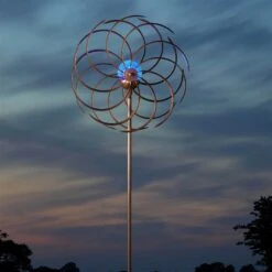 Solarwindrad Spiro, Integrierte Solarkugeln, 130 X 38 Cm -Gartenbedarf Verkäufe 2024 0980403755 Solar Windrad Spiro2 64775