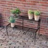 Etagere Mit 2 Ebenen, Faltbar, Schwarz, Ca. 79 X 35 X 48 Cm -Gartenbedarf Verkäufe 2024 0980404374 Etagere 2 Ebenen faltbar 97103
