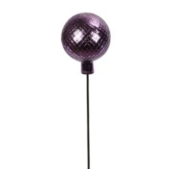 Gartenstecker Gals-Kugel, Flieder, Höhe Ca. 115 X Ø 19 Cm -Gartenbedarf Verkäufe 2024 0980404421 Kugel a Stab flieder H19 cm 115cm Stab Glas 118966