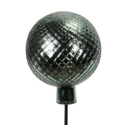 Gartenstecker Gals-Kugel, Grün-silber, Höhe Ca. 115 X Ø 19 Cm