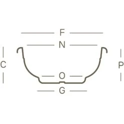 Pflanzschale Olimpo, Anthrazit, Ø 40 X H 15 Cm -Gartenbedarf Verkäufe 2024 3210100220 Pflanzschale Olimpo technische Zeichnung 111236 1