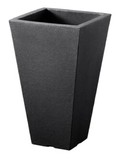Pflanzgefäß 'Capri', Anthrazit, 27 X 27 X H 45 Cm