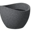 Pflanzgefäß 'Wave Globe', Schwarz, Ø 40 X H 29,7 Cm