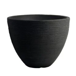 Pflanzgefäß "Lara" Anthrazit, Rillenoptik, Ø 40 Cm, Höhe 31 Cm, Füllvol. 26 L -Gartenbedarf Verkäufe 2024 3210103161 Pflanzgefae Rillenoptik Lara anthrazit D40xH31cm26 Ltr 24020