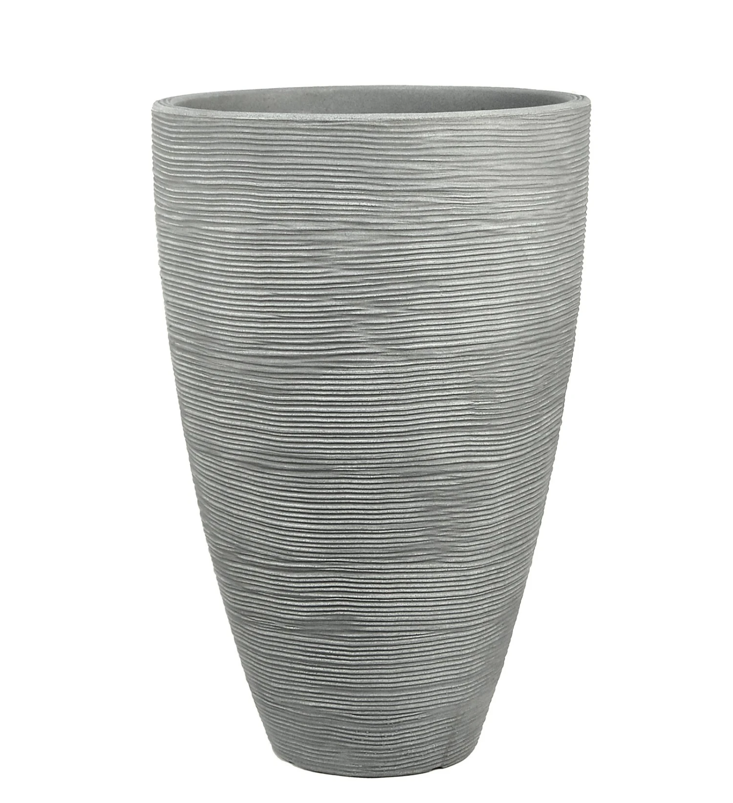 Pflanzgefäß "Jasmin" Grau, In Rillenoptik, Ø 40 Cm, Höhe 60 Cm, Füllvol. 48,5 L 3 Pflanzgefäß "Jasmin" Grau, In Rillenoptik, Ø 40 Cm, Höhe 60 Cm, Füllvol. 48,5 L