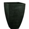 Pflanzgefäß "Mari" Anthrazit, In Rillenoptik, 40x40x60 Cm, Füllvol. 63 L
