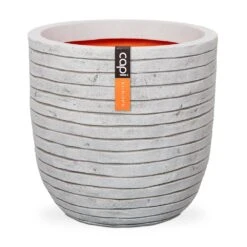 Pflanzgefäß Tutch Row, Elfenbein, Ø 35 X H 34 Cm