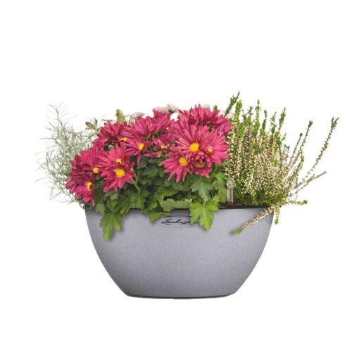 LECHUZA Pflanzschale Cubetograu, Ø 30 Cm -Gartenbedarf Verkäufe 2024 3210103383 Pflanzschale Cubeto steingrau D30cm Erdvol4 5l 38969