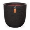 Pflanzgefäß Rib Cullen Schwarz