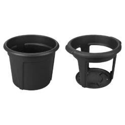 Elho Kartoffeltopf Green Basics Living Black, Ø 32,3 Cm, Höhe 25,7 Cm, Erdvol. 13 L -Gartenbedarf Verkäufe 2024 3210103486 Kartoffeltopf Green Basics living black 32 3x25 7cm 13l 01 48266