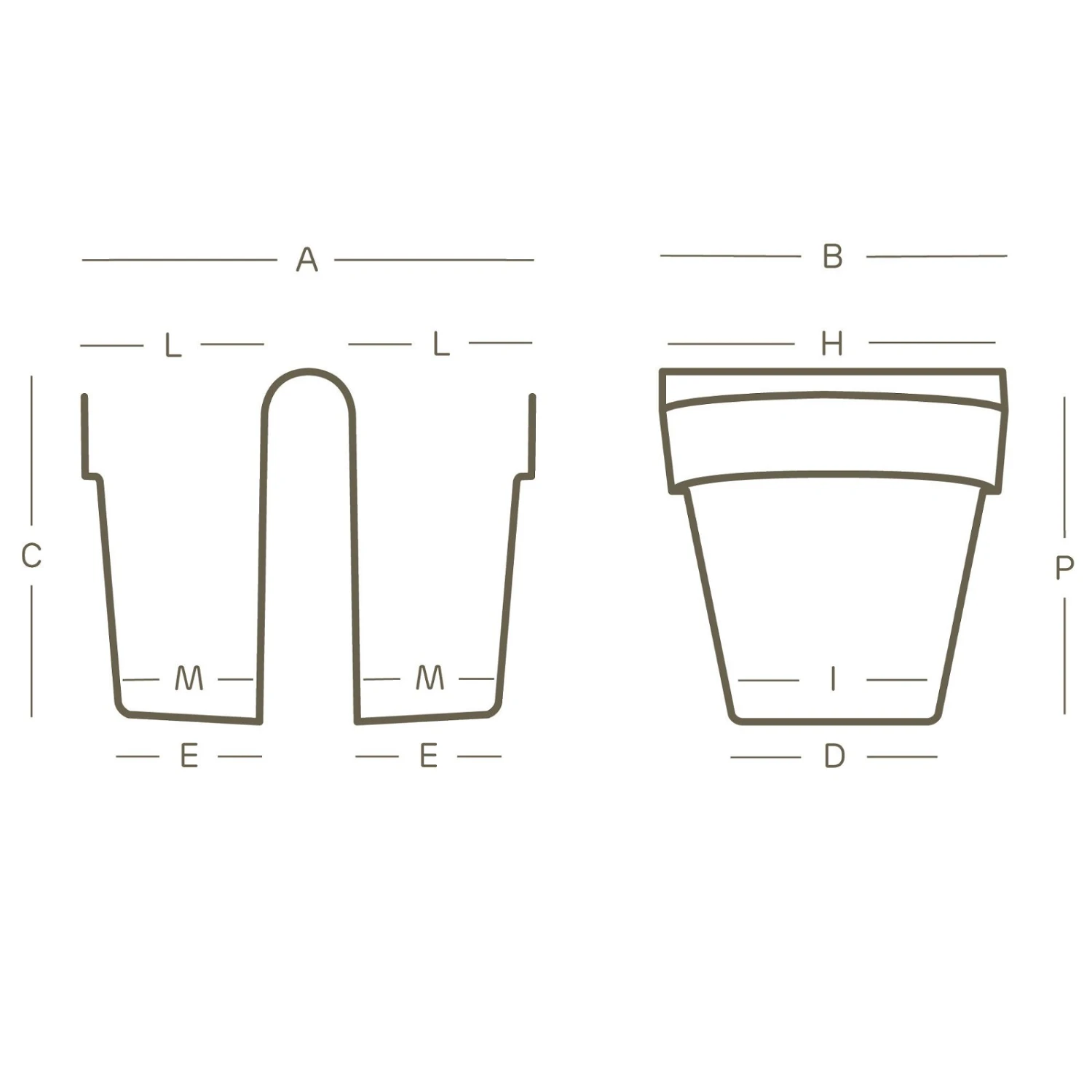 Balkon-Hängetopf Be Up Duo Mit Wasserreservoir Farbe Taupe, 25 Cm, Erdvol. 8 L 4 Balkon-Hängetopf Be Up Duo Mit Wasserreservoir Farbe Taupe, 25 Cm, Erdvol. 8 L – Bild 2