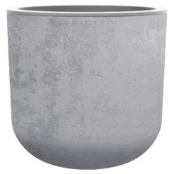 Pflanzgefäß 'Basalt Up Egg', Betongrau, Ø 48,5 X H 46,2 Cm