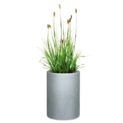 Pflanzgefäß 'Riva High', Rund, Steingrau, Kunststoff -Gartenbedarf Verkäufe 2024 3210103970 3210103971 Pflanzgefaess Riva High 97809