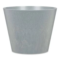 Pflanzgefäß 'Purista' Mit Reservoir, Rund, Concrete, Grau, Kunststoff