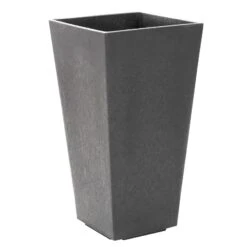 Pflanzgefäß 'Sonata', Granit, Kunststoff, Ca. 36 X 36 X 71 Cm