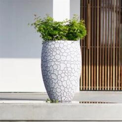 Pflanzvase 'Clay', Elfenbein, Ø 50 X H 72 Cm -Gartenbedarf Verkäufe 2024 3210104120 pflanzvase clay 2 116911