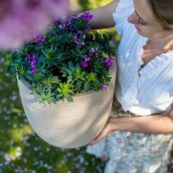 Pflanzgefäß 'Rib', Beige -Gartenbedarf Verkäufe 2024 3210104126 3210104127 pflanzgefaess rib beige 1 116923