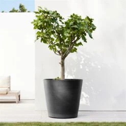 Pflanzgefäß 'Amsterdam', Dunkelgrau, Ø 60 X H 56 Cm -Gartenbedarf Verkäufe 2024 3210104144 pflanzgefaess amsterdam mit rollen 117500